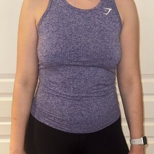 Gymshark Purple Seamless Racerback Tank